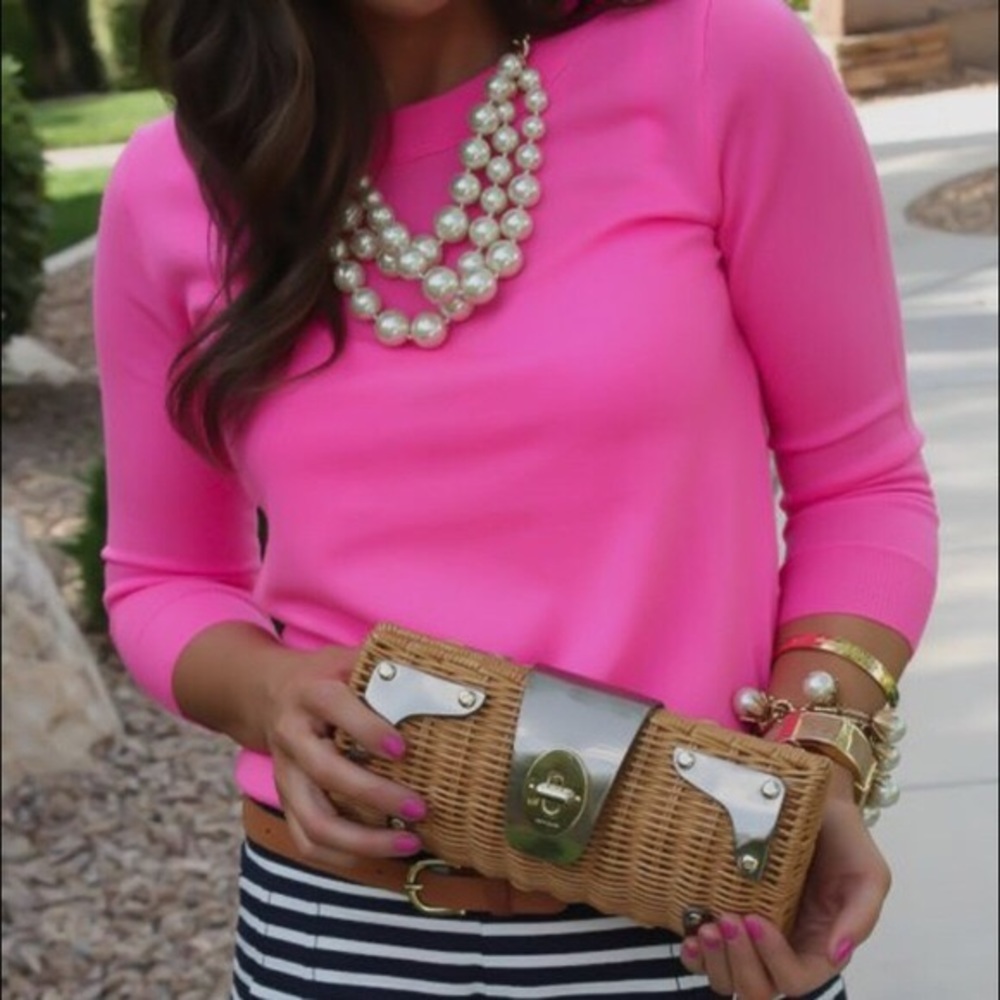 Hot Pink J Crew Sweater